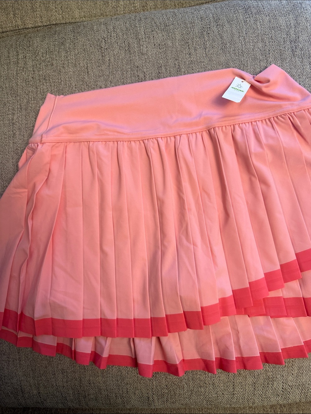 BRAND NEW WITH TAGS aerie Coral Pink Active Skirt Size XL - Picture 4 of 11